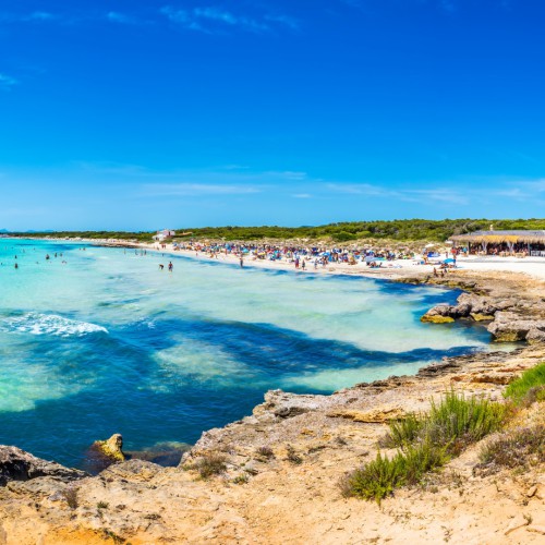 Es Trenc uitzicht strand