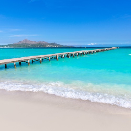 Playa de Muro blauwe zee