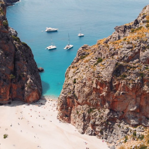 Sa Calobra foto vanuit de lucht