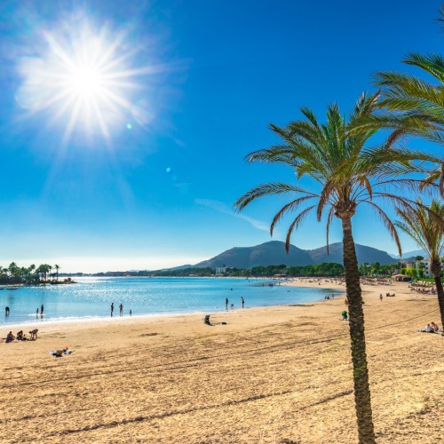 Strand en baai Alcudia