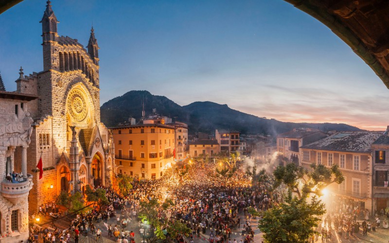 Het plein van Sóller