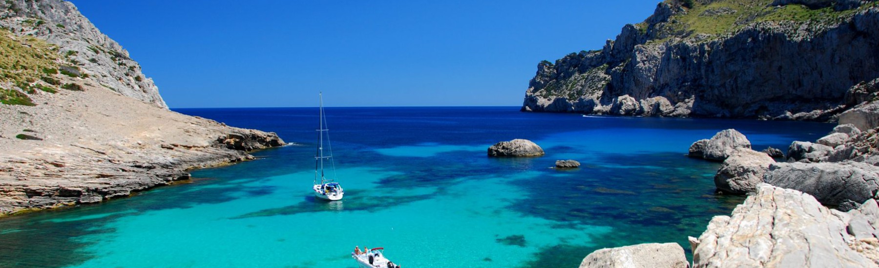 Afgelegen baai op Mallorca